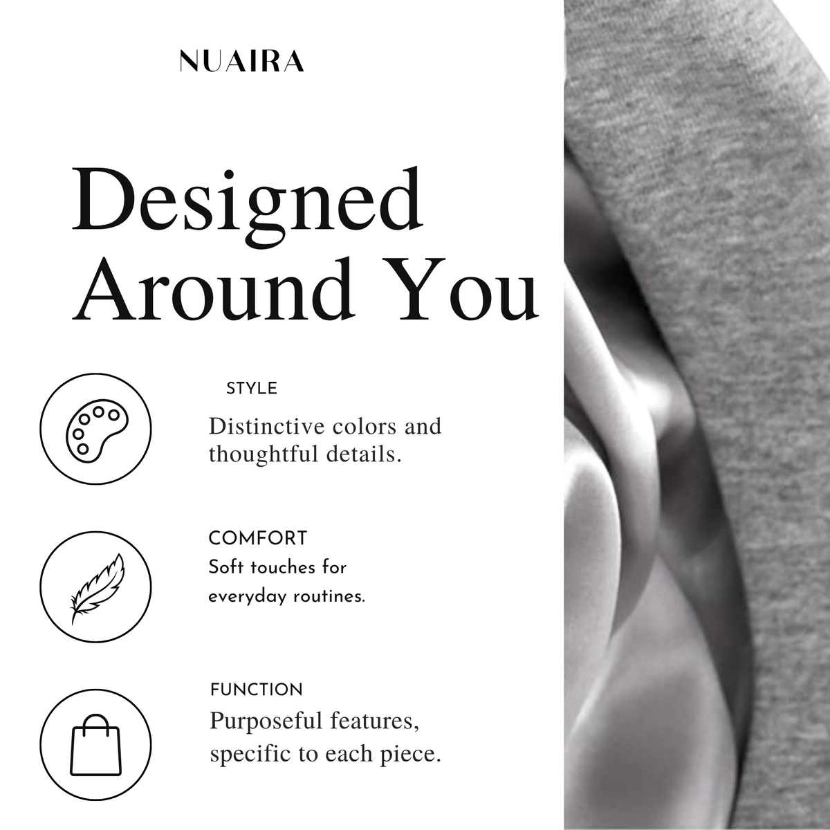 Grey Satin Lined Hoodie