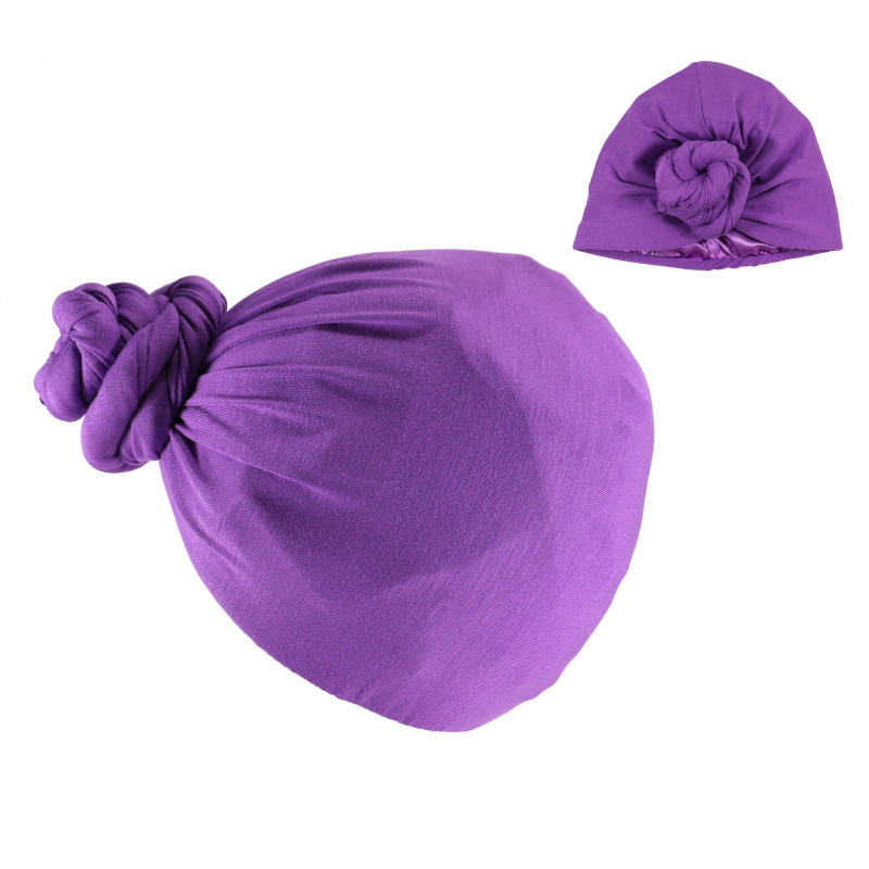 Satin-Lined Halo Turban | Purple