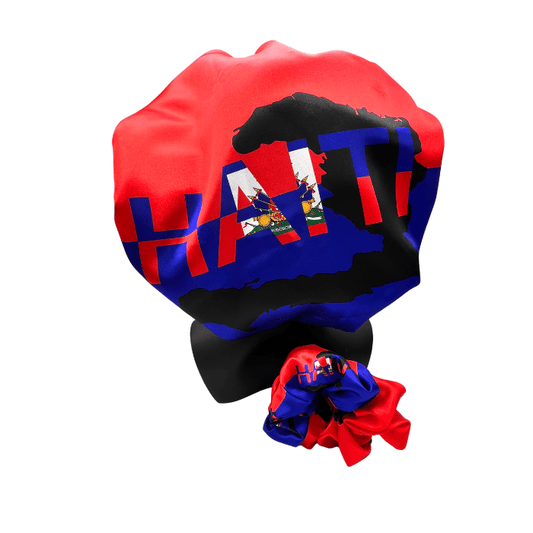 Haiti Satin Bonnet & Scrunchie