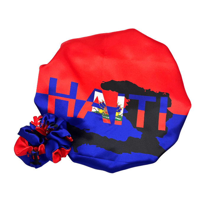 Haiti Satin Bonnet & Scrunchie