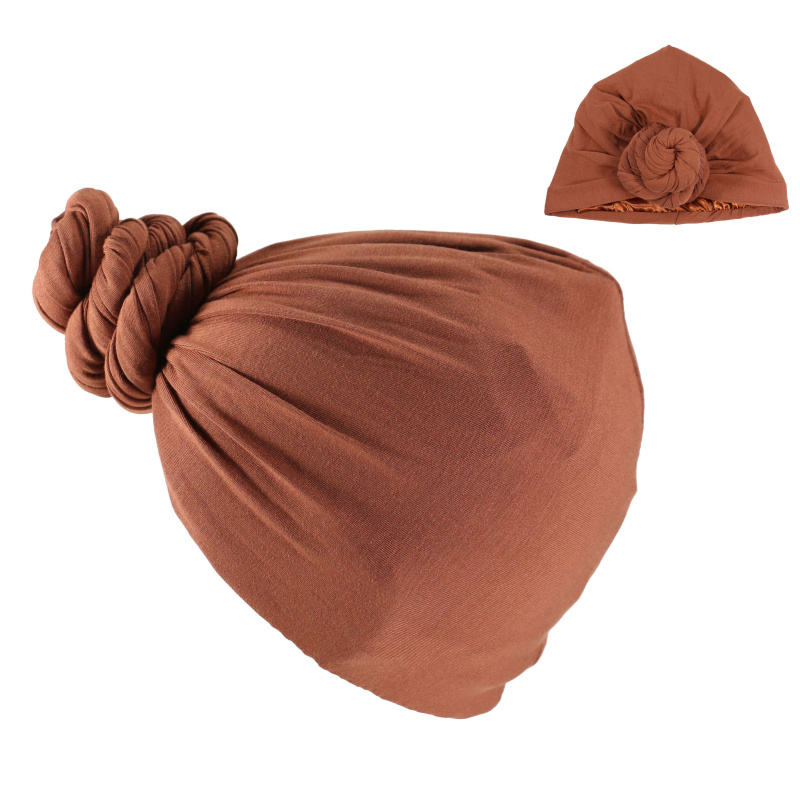 Satin-Lined Halo Turban | Brown - NuAira