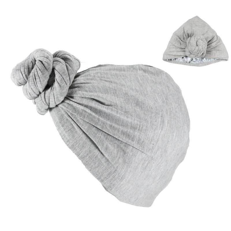 Satin-Lined Halo Turban | Light Grey - NuAira