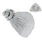 Satin-Lined Halo Turban | Light Grey