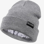 Kids Satin Lined Winter Beanie Hat by NuAira and Co. Soft, warm and comfortable.