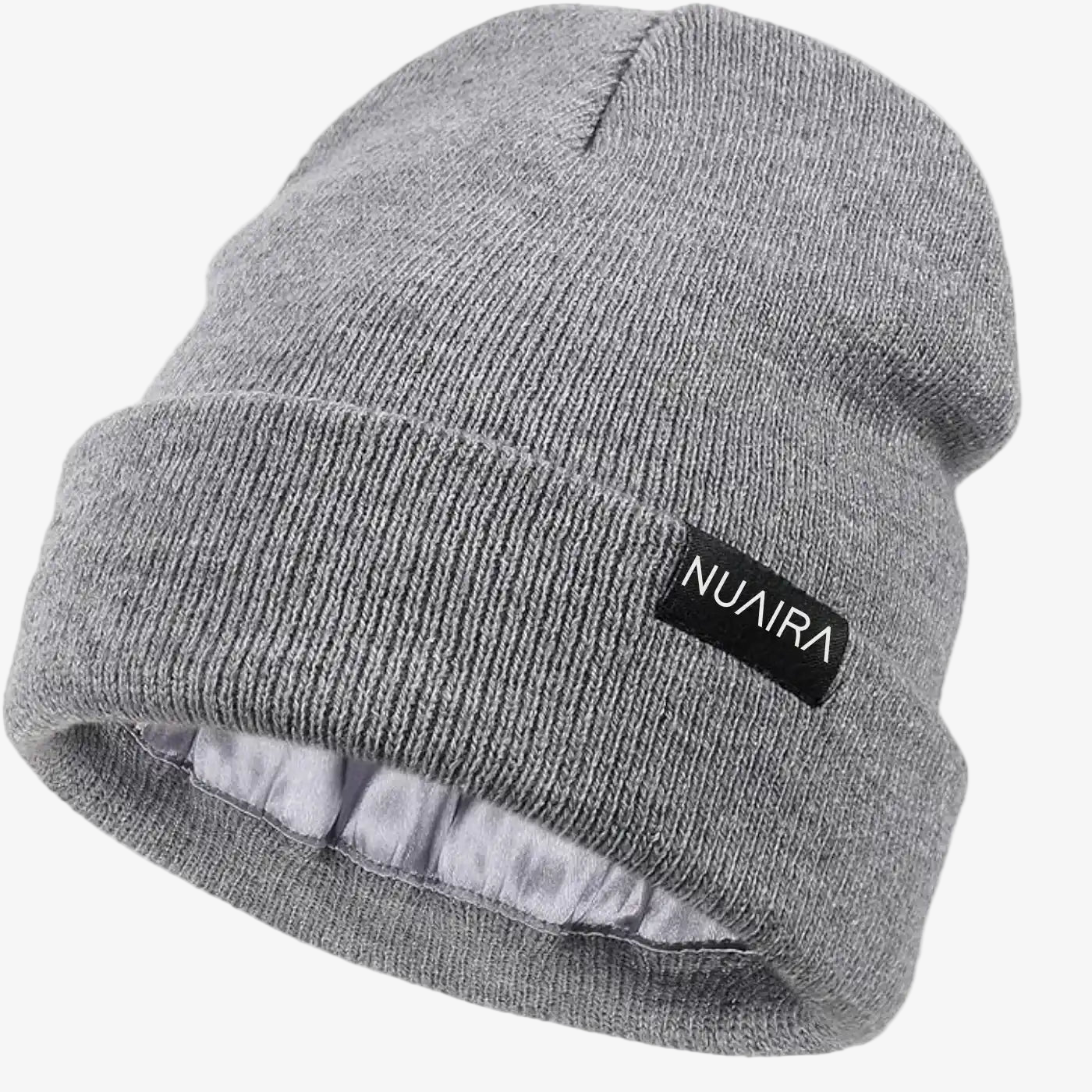 Kids Satin Lined Winter Beanie Hat by NuAira and Co. Soft, warm and comfortable.