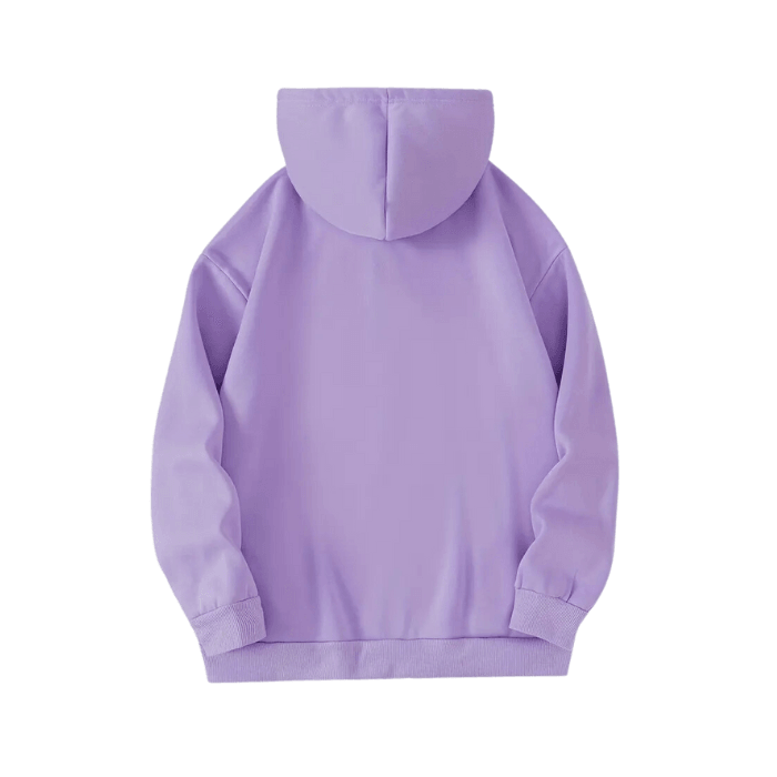 Lilac Satin Lined Zip Up Hoodie