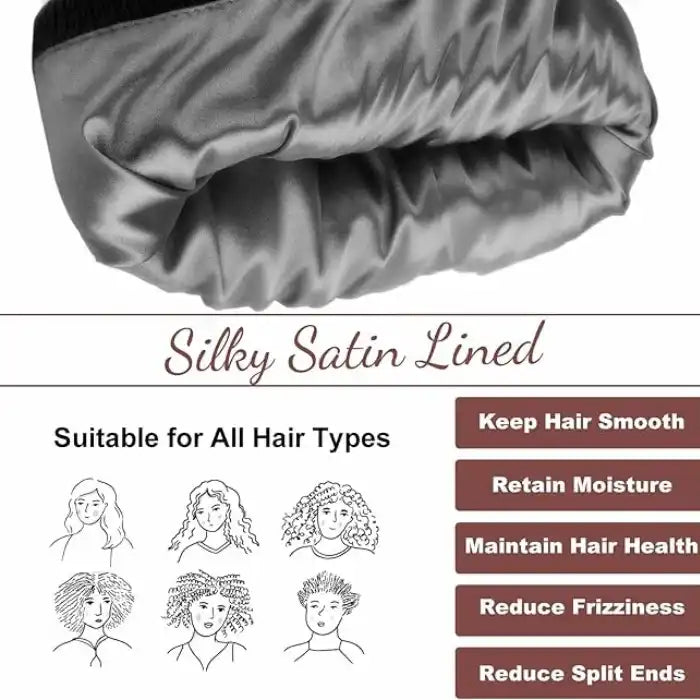 Satin Lined Winter Beanie Hat - NuAira