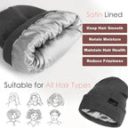 Satin Lined Winter Beanie Hat - NuAira