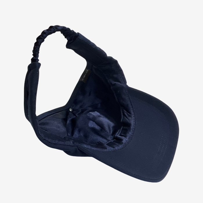 Adjustable Satin Lined Backless Baseball Cap