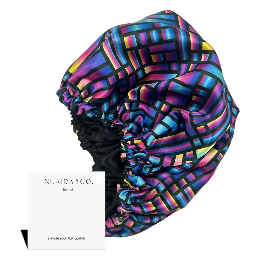 Neon Herringbone Hair Bonnet - NuAira
