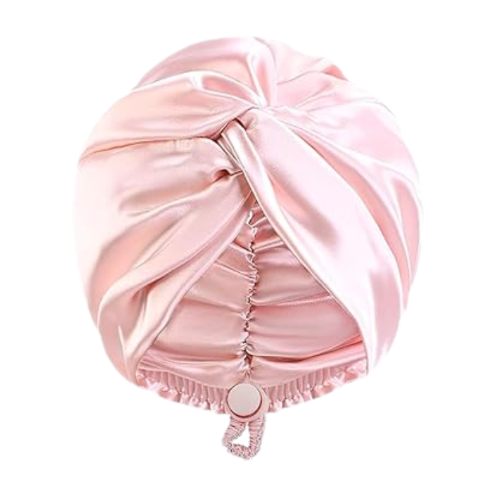 Adjustable Satin Turban | Pink