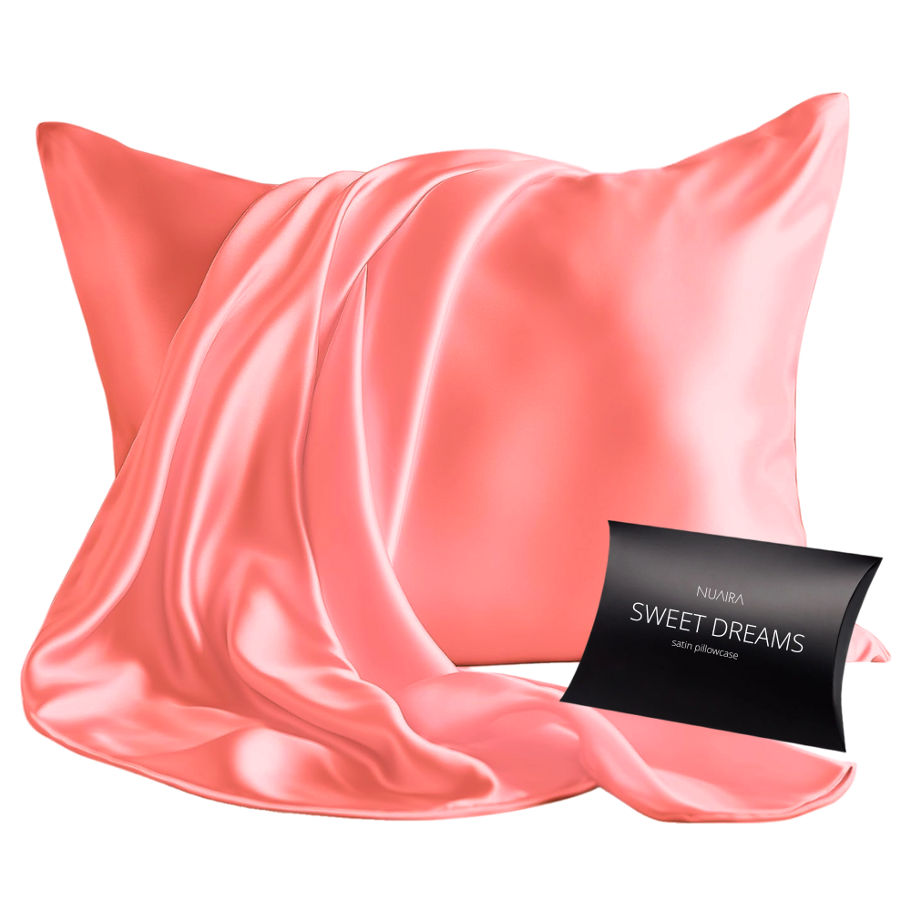 Satin Envelope Closure Pillowcase | Coral.