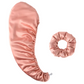 Satin Quick Dry Hair Towel & Hair Band Set - Blush Pink