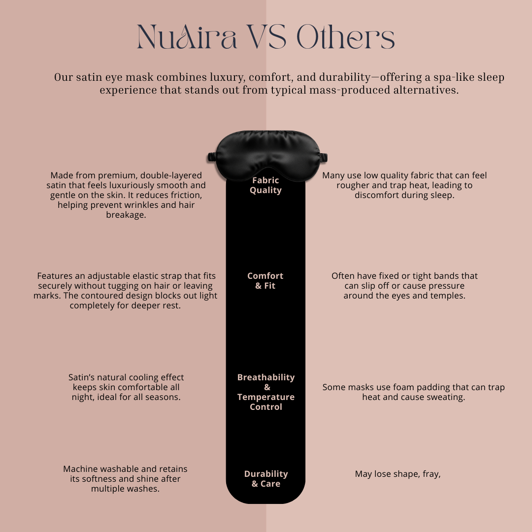 Black Satin Sleep Mask