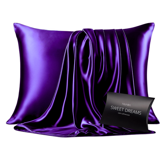 Satin Envelope Closure Pillowcase | Purple