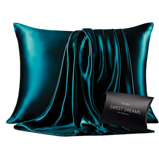 Satin Envelope Closure Pillowcase | Teal