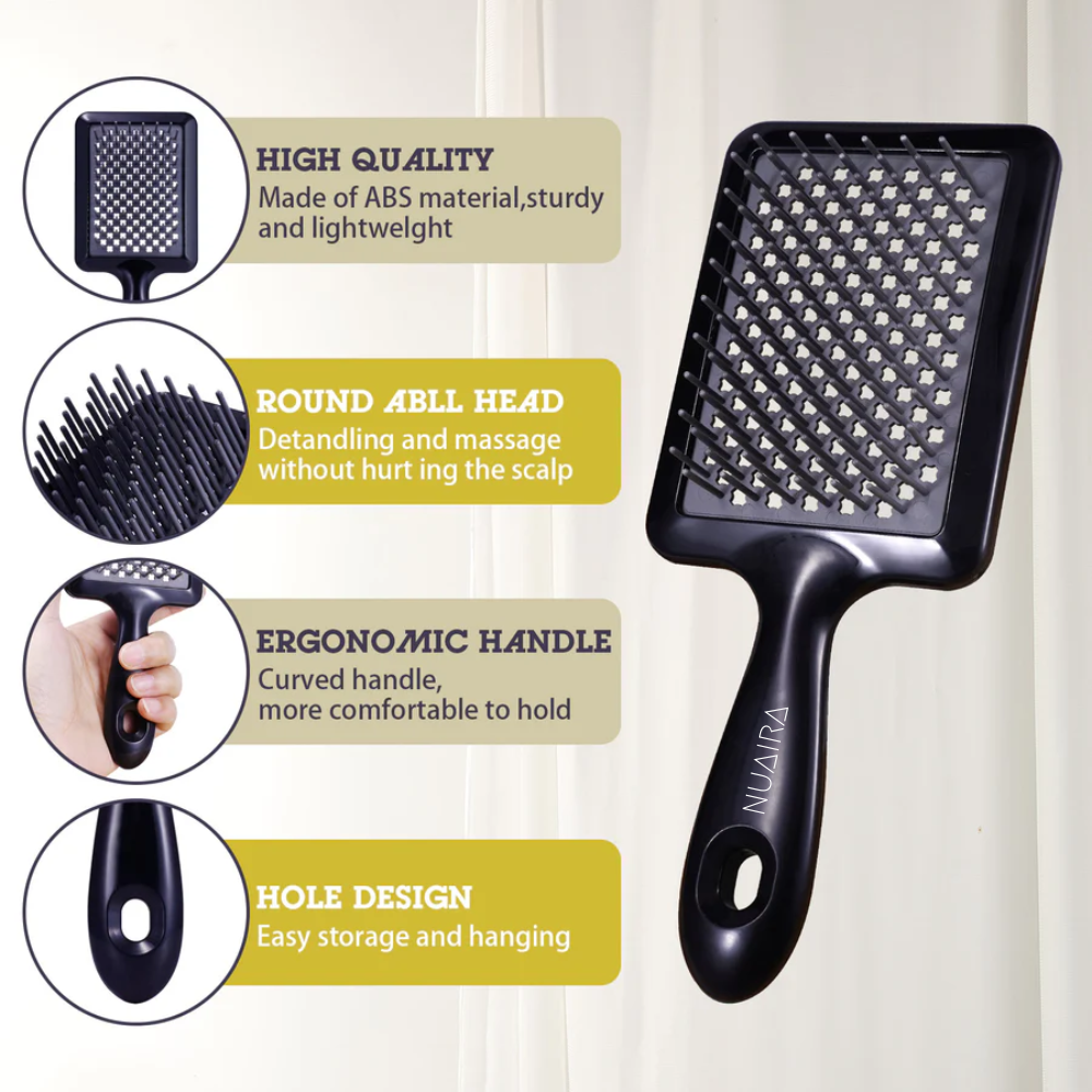 Anti-Static Detangling Paddle Hair Brush