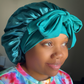 Double Layer Satin Bonnet w/ Tie Band