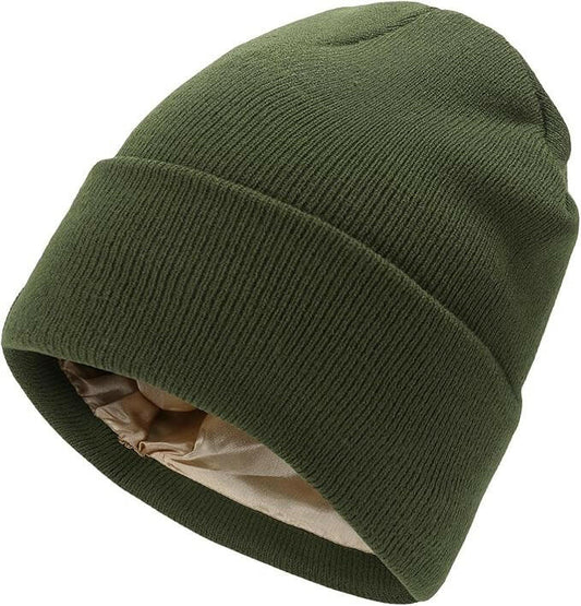 Green Winter Beanie Hat