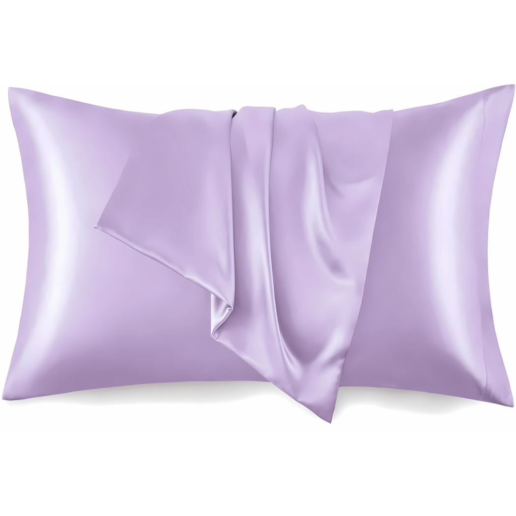 NuAira Lilac Satin Pillowcase