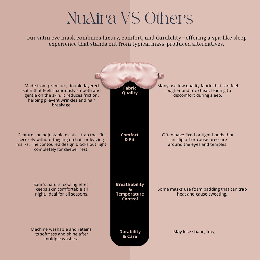 Pink Satin Sleep Mask