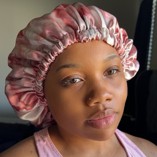 Pink Marble Bonnet