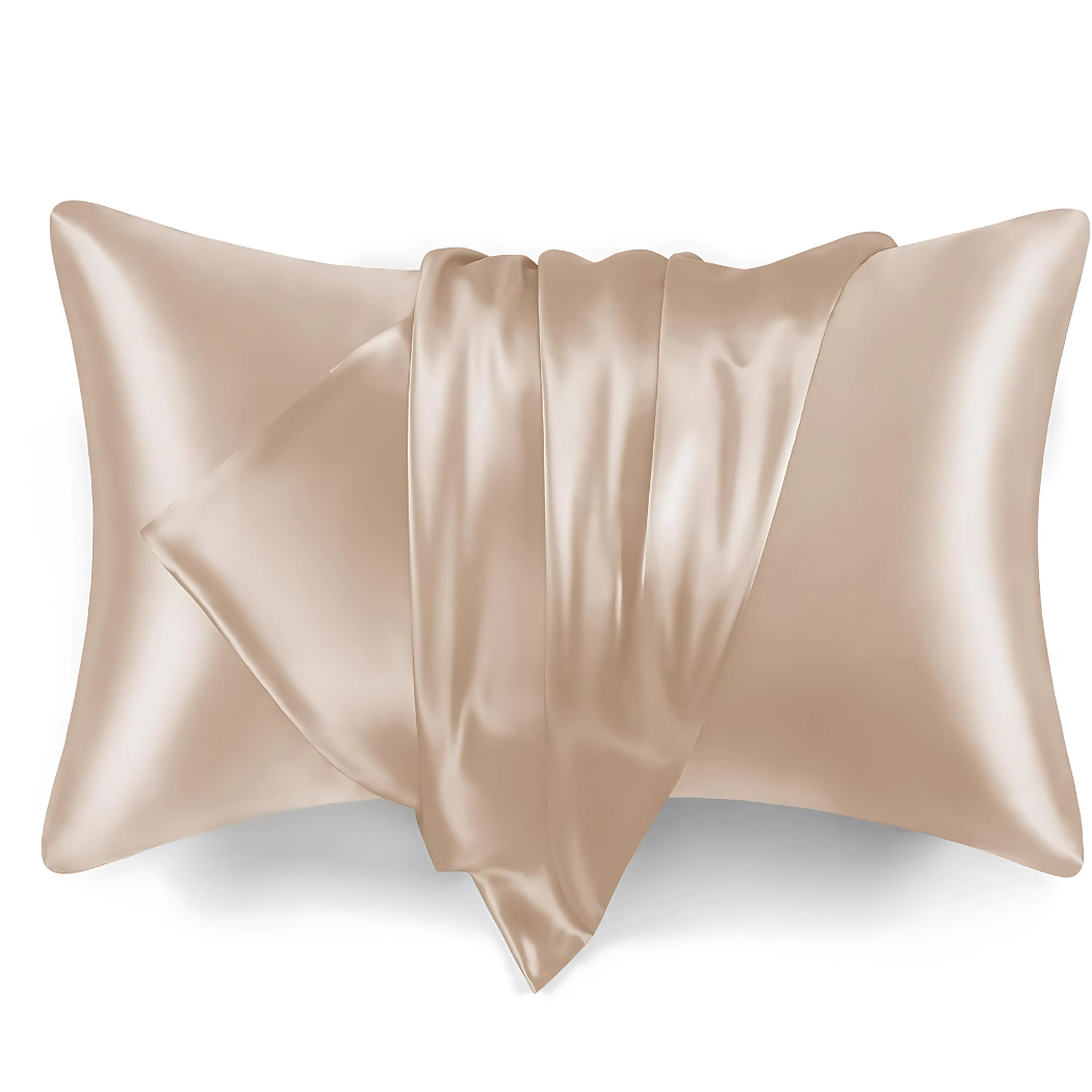 Satin Envelope Closure Pillowcase | Taupe.