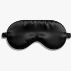 NuAira padded satin pillow eye mask black
