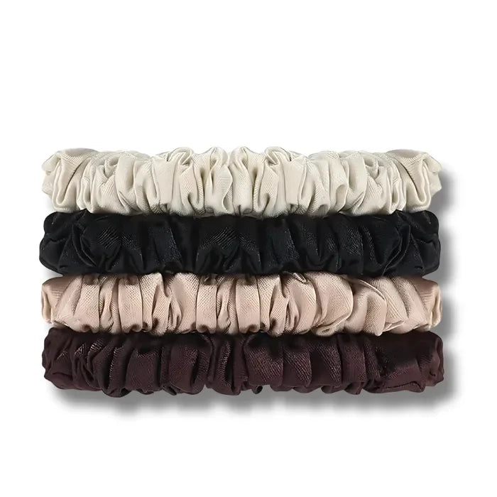 Petite Satin Scrunchies 4pc - NuAira