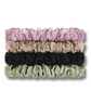 Petite Satin Scrunchies 4pc - Pastel Bloom