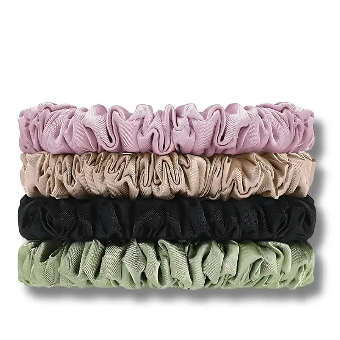 Petite Satin Scrunchies 4pc - NuAira