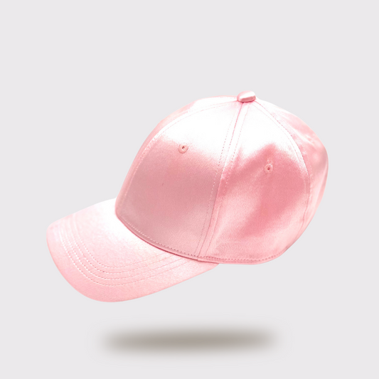 Reversible Satin Baseball Cap | Pink