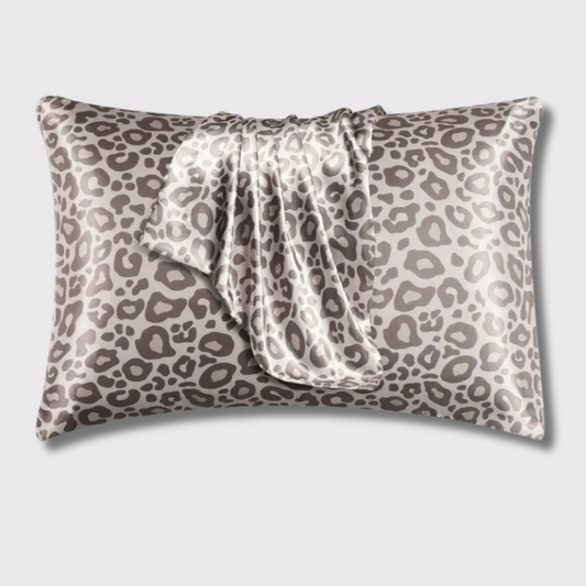 Satin Pillowcase | Pink Leopard