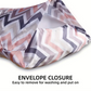 Satin Pillowcase | Pink & Gray Zig Zag