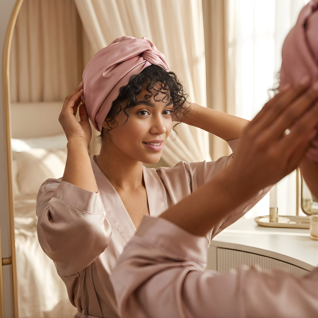 Adjustable Satin Turban – Luxury, Protective & Comfortable Hair Wrap