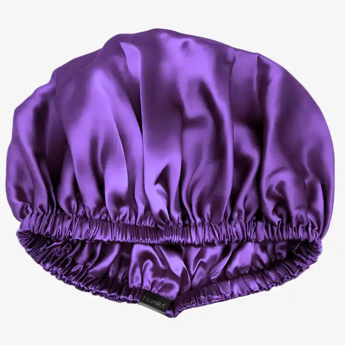 Double Layer Silk Satin Hair Bonnet for Curly and Straight Hair by NuAira and Co