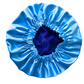 Royal Blue & Baby Blue Satin Bonnet