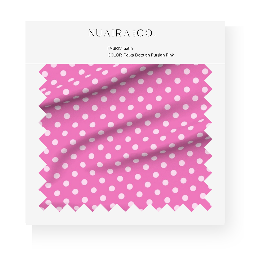Polka Dot on Pink  Satin Hair Bonnet Cap for Healthy Hair. Curly, natural and Loc'd.