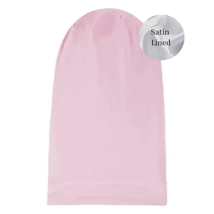 Extra Long Satin-Lined Jersey Beanie - NuAira