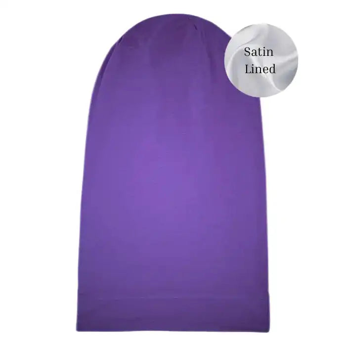 Extra Long Satin-Lined Jersey Beanie - NuAira