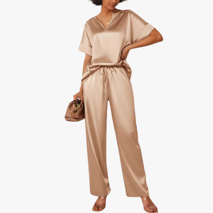 Satin Pajama Pants Set