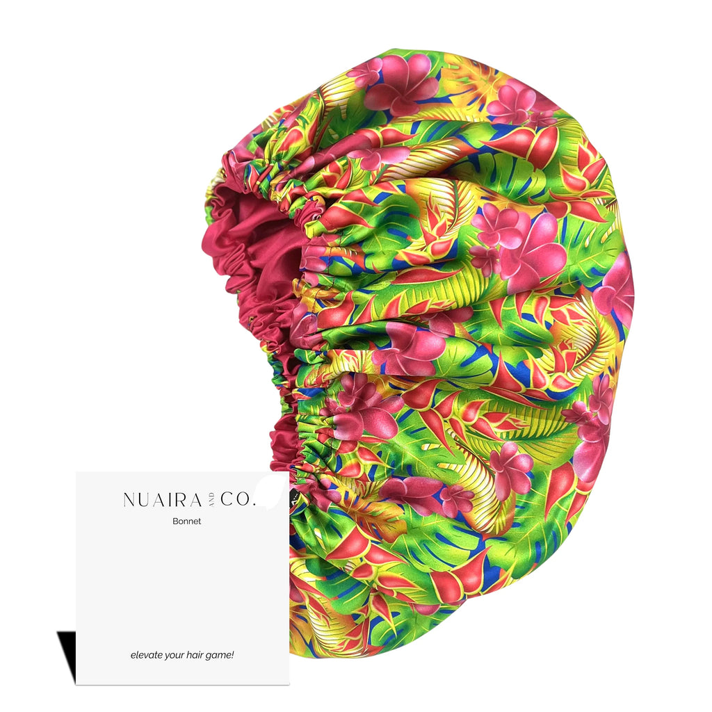 Tropical Floral Hair Bonnet - NuAira