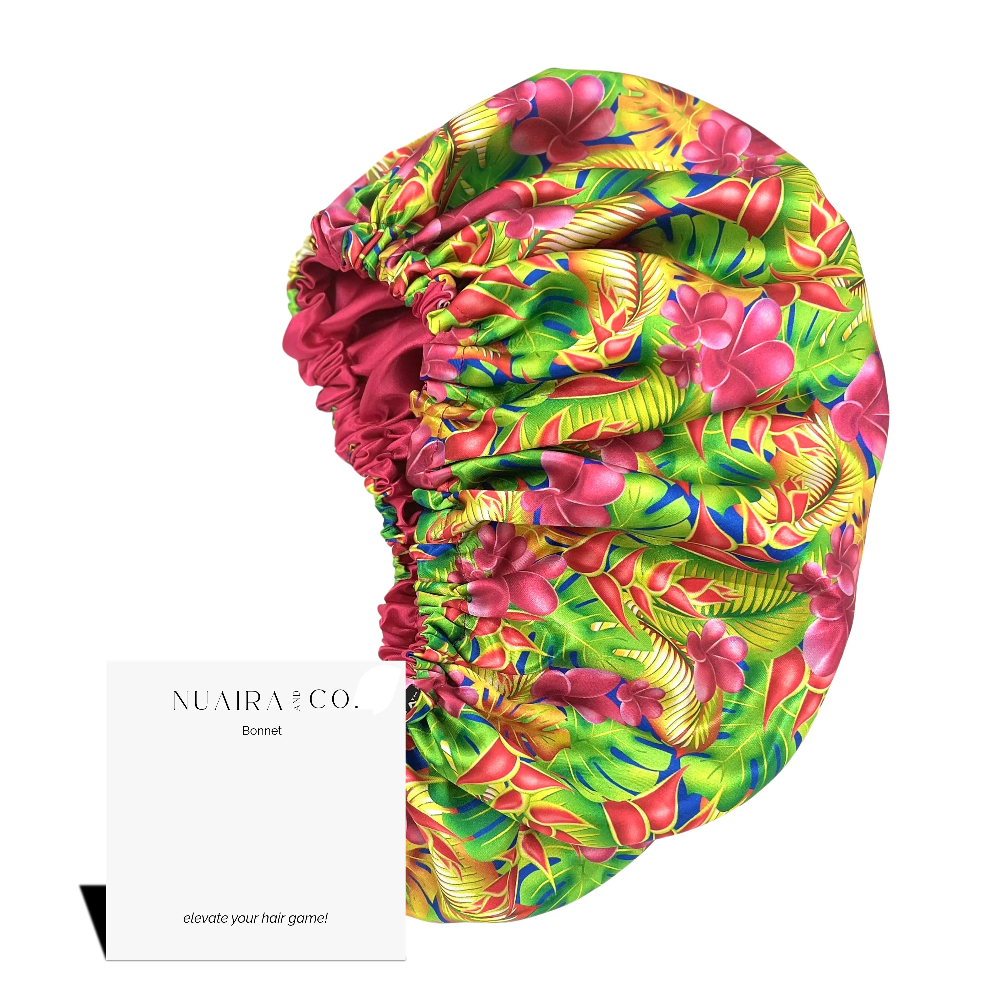 Tropical Floral Hair Bonnet - NuAira