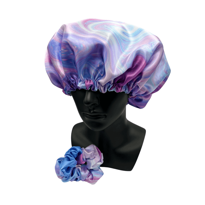 Whirl of Fun Satin Bonnet & Scrunchie - NuAira