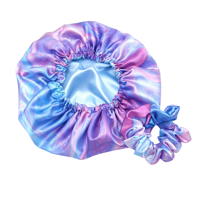 Whirl of Fun Satin Bonnet & Scrunchie - NuAira