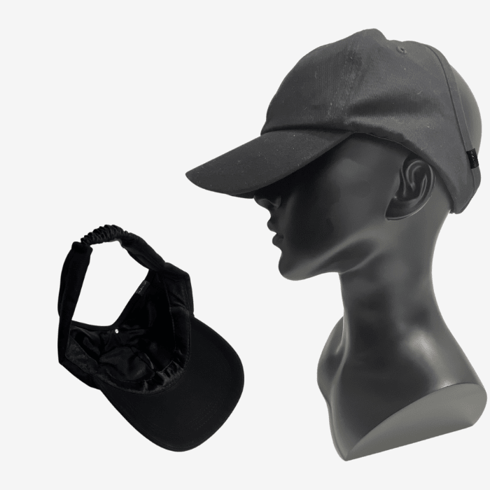 Adjustable Satin Lined Backless Baseball Cap - NuAira