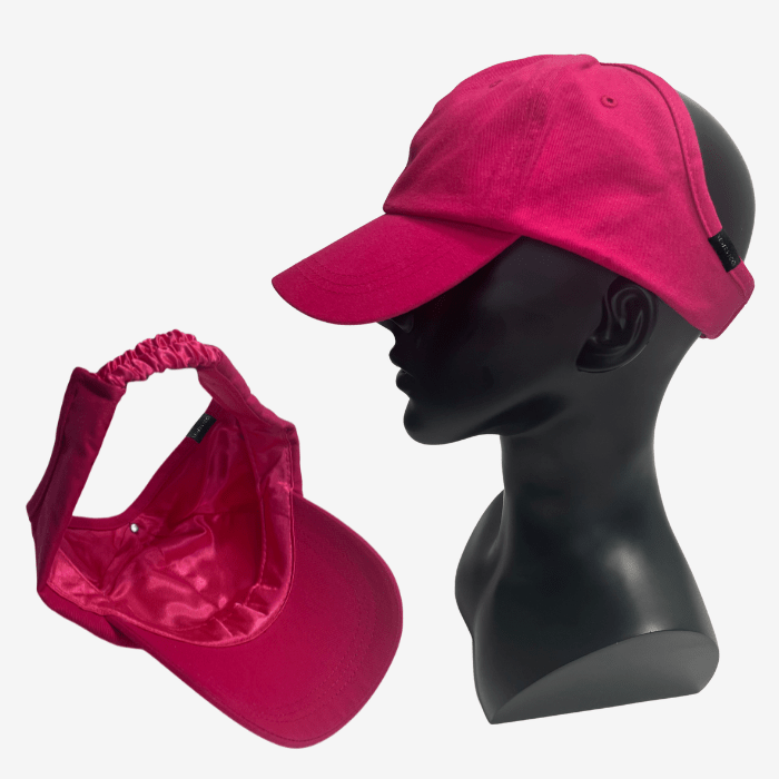 Adjustable Satin Lined Backless Baseball Cap - NuAira
