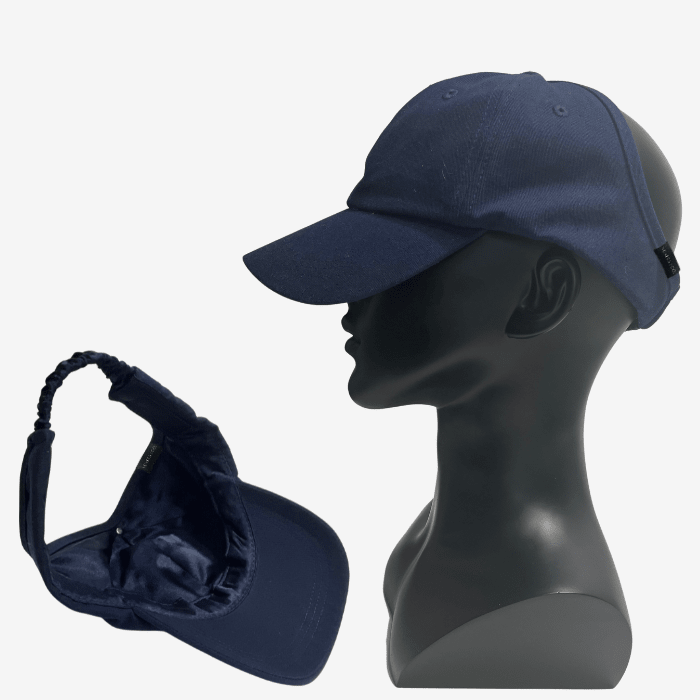 Adjustable Satin Lined Backless Baseball Cap - NuAira