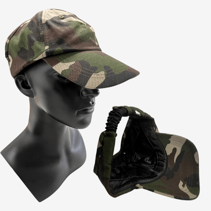 Adjustable Satin Lined Backless Baseball Cap - NuAira