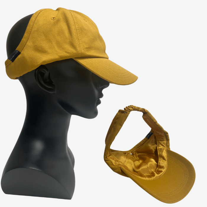 Adjustable Satin Lined Backless Baseball Cap - NuAira
